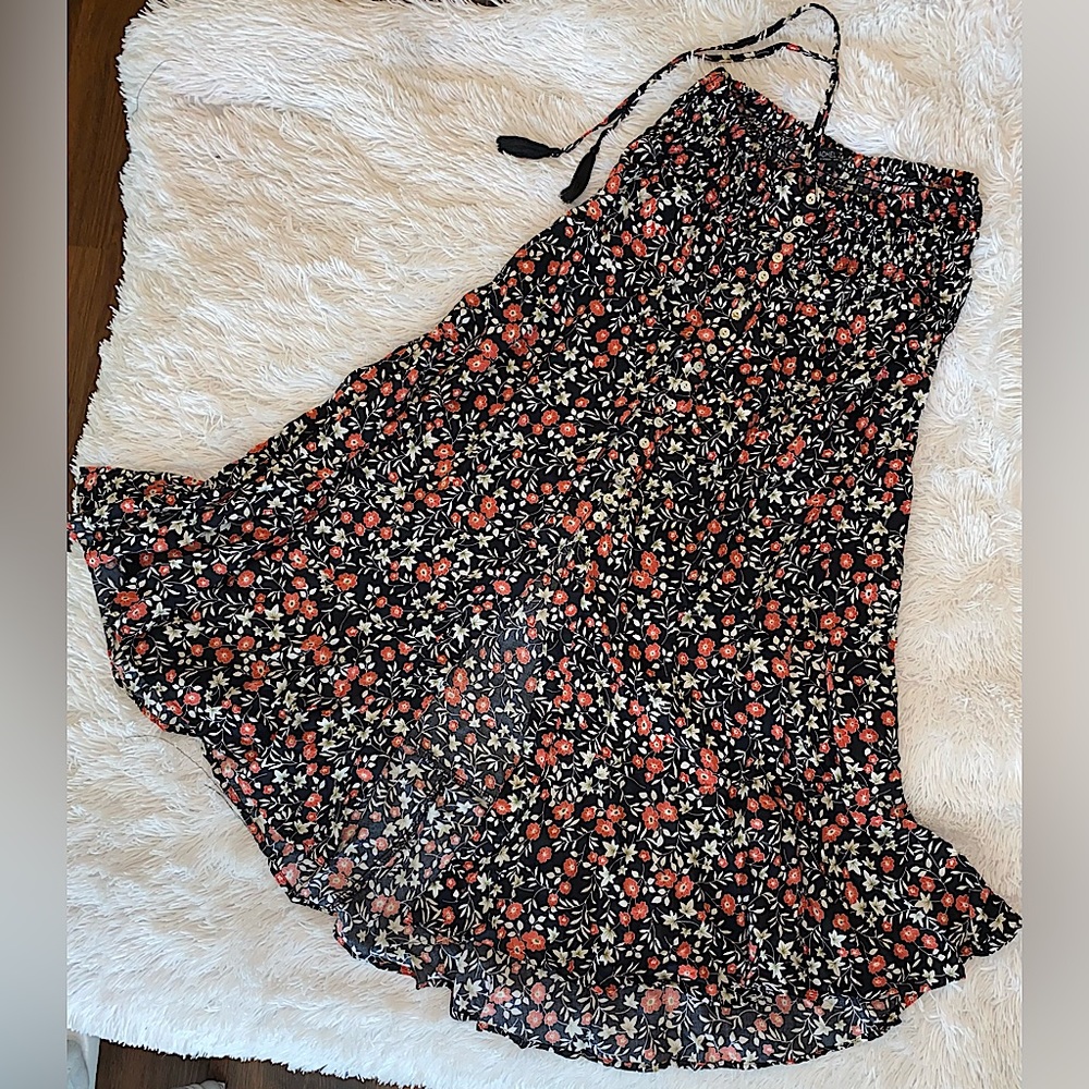 Floral maxi skirt